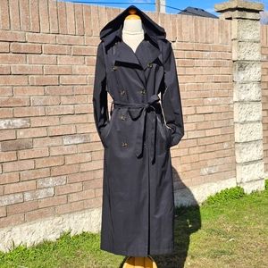 DKNY black trench coat